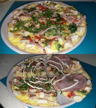早餐饼（简易披萨）的做法步骤：4