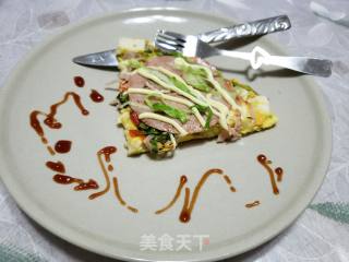 早餐饼（简易披萨）的做法步骤：5