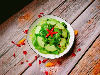 荆芥拌苏瓜的做法步骤：11