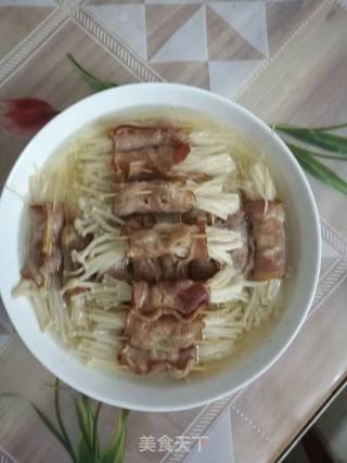 清蒸金针菇培根卷的做法步骤：7