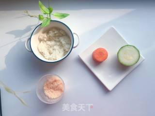 【宝宝辅食】12M+，虾松杂蔬炒饭的做法步骤：1