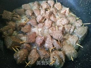 牙签牛肉的做法步骤：4