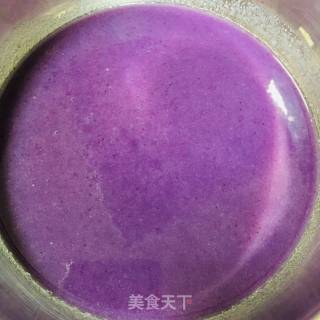 紫薯蕾丝饼的做法步骤：1