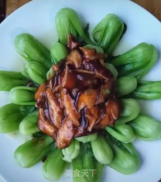 香菇油菜的做法步骤：7