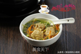 豆苗虫草花汆丸汤的做法步骤：10