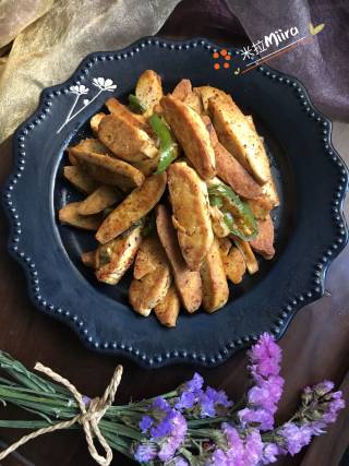 孜然豆干的做法步骤：9