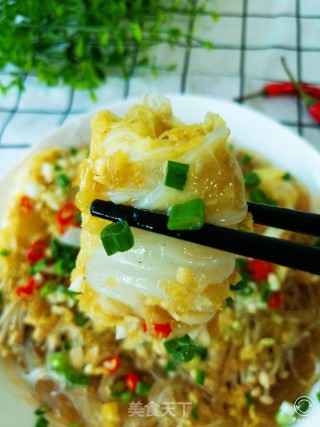 好吃下饭的素食“泡椒粉丝蒸金针卷”的做法步骤：14