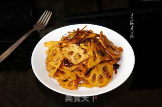 香辣凉拌莲藕的做法步骤：7