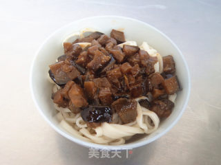 茄丁酱拌面的做法步骤：10