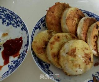葱香馒头片的做法步骤：7