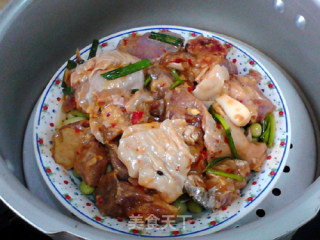 豌豆蒸鸡的做法步骤：9