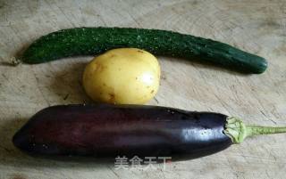 炒三丁的做法步骤：1