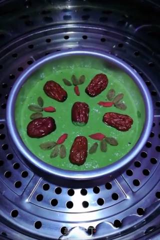 菠菜发糕的做法步骤：6