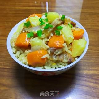 土豆焖饭的做法步骤：19