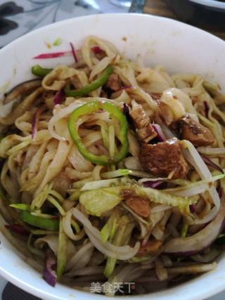 私房低脂鸡肉炸酱面的做法步骤：13