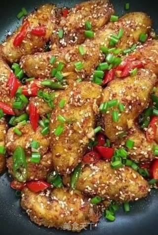 香辣鸡翅的做法步骤：10