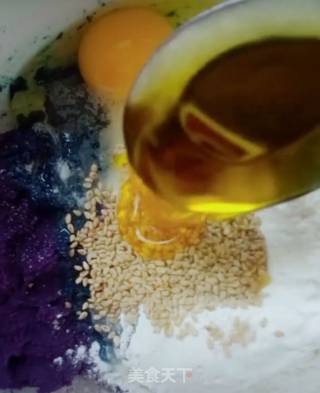 紫薯豆沙饼的做法步骤：6