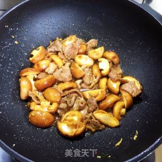 双菇炒肉片的做法步骤：8