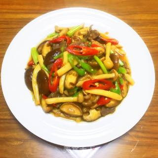 双菇炒肉片的做法步骤：14
