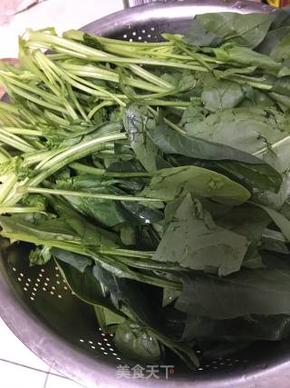 蒜蓉菠菜的做法步骤：1