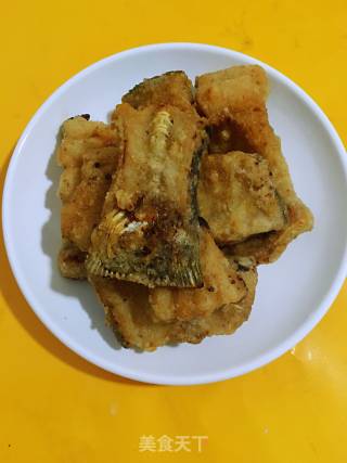 香酥椒盐鱼块的做法步骤：14