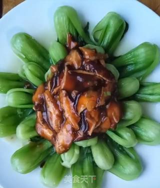 香菇油菜的做法步骤：10