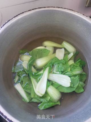 香菇油菜的做法步骤：3