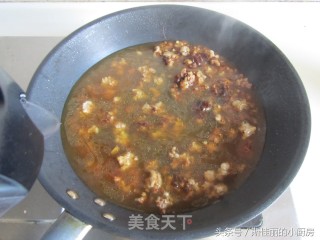 肉末酱烧豆腐的做法步骤：5