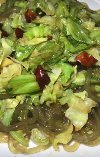 圆白菜炒粉条的做法步骤：6