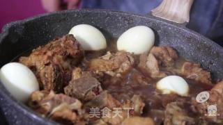 啤酒卤蛋烧排骨的做法步骤：5