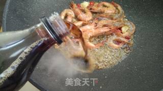 可乐黑椒虾的做法步骤：6