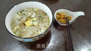 榨菜肉丝蛋面的做法步骤：10