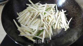 茭白炒肉丝的做法步骤：9