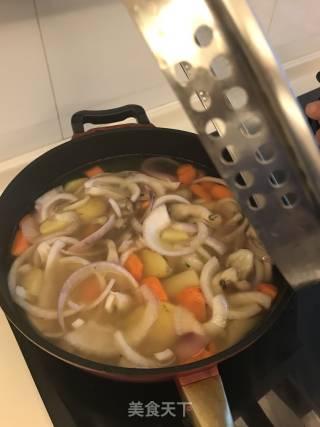 海鲜咖喱意面的做法步骤：14