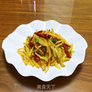 干煸土豆丝的做法步骤：10