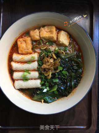 麻辣鸡汤米线的做法步骤：11