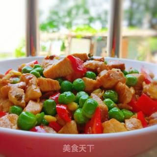 彩蔬鸡丁的做法步骤：11