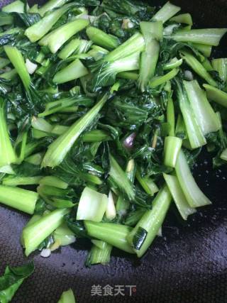素炒青菜的做法步骤：5