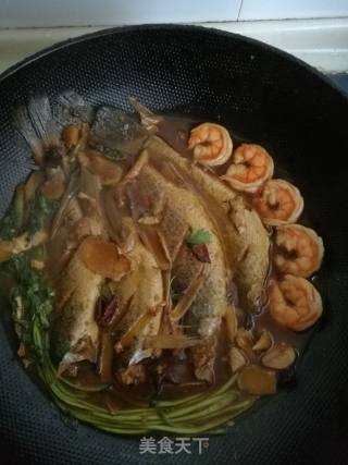 鱼虾两吃的做法步骤：5