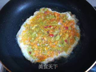 南瓜花煎蛋的做法步骤：9