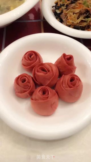 玫瑰馒头的做法步骤：3