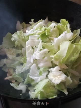 蒜香圆白菜的做法步骤：3