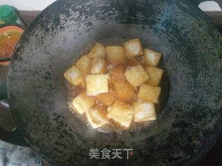 韭菜煎豆腐的做法步骤：3