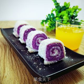 糯米紫薯糕的做法步骤：15