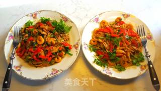 鲜虾意大利面的做法步骤：1