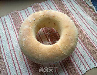 燕麦奶酪面包圈的做法步骤：18
