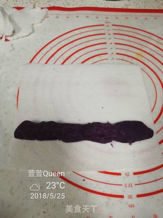 水晶紫薯卷的做法步骤：7
