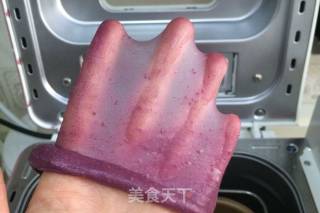 紫薯麻薯夹心软欧的做法步骤：3