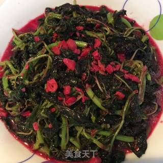 蒜蓉红苋菜的做法步骤：6
