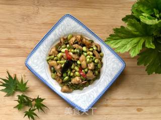 毛豆炒鸡爪筋的做法步骤：7